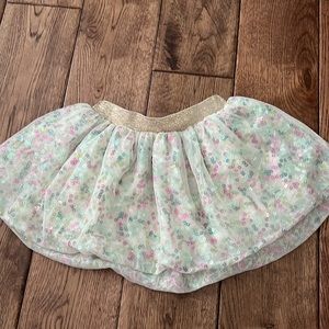 Cat & Jack size 12m girls sequence layered skirt
